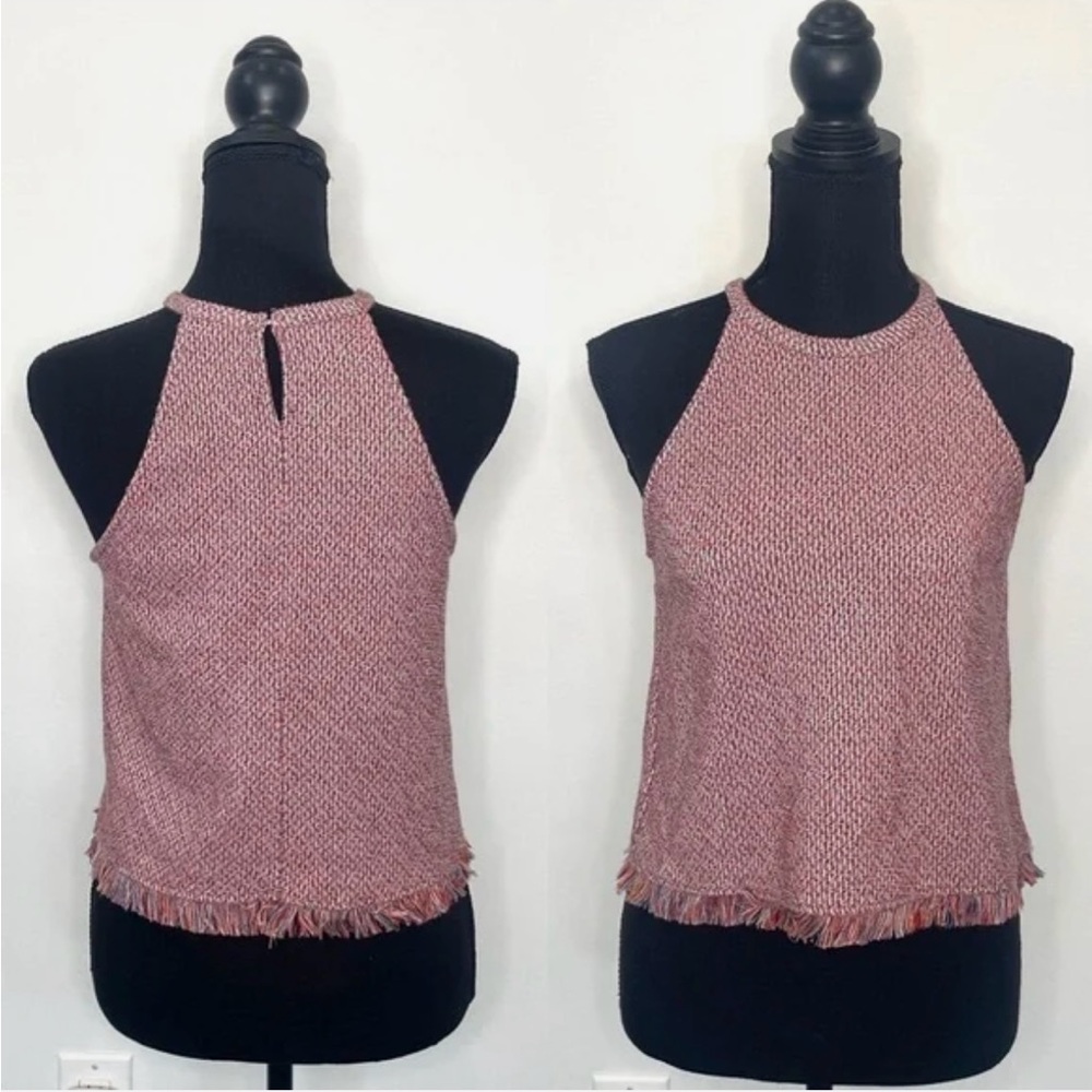 Zara Textured Pink Tank Top